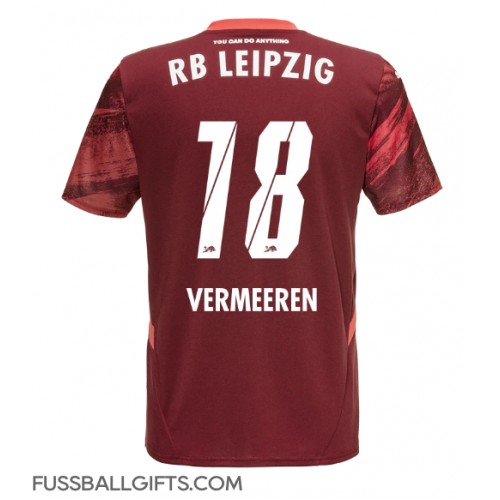 RB Leipzig Arthur Vermeeren #18 Fußballbekleidung Auswärtstrikot 2024-25 Kurzarm